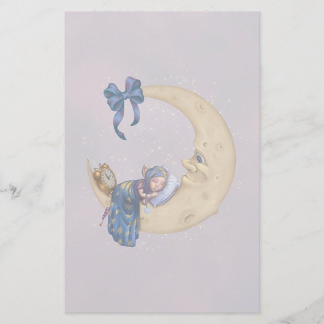 Moon Baby Elf Briefpapier (Vorderseite)
