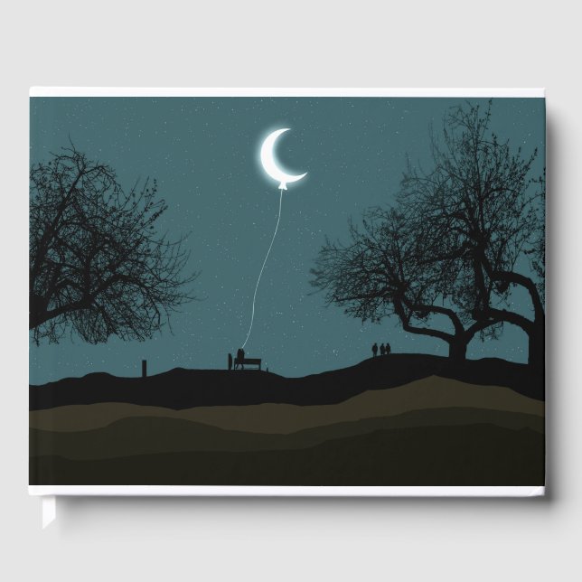 Moon Balloon Gästebuch (Vorderseite)