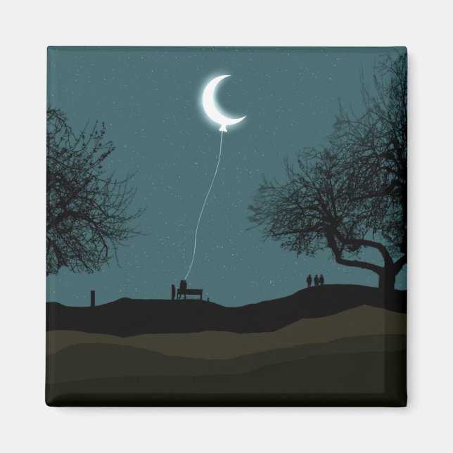 Moon Balloon Magnet (Vorne)