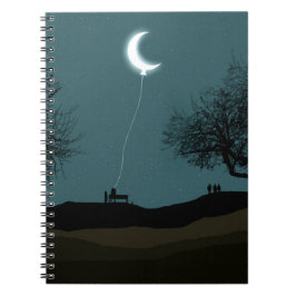 Moon Balloon Notizblock