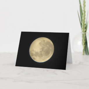 Moon Birthday Card Karte