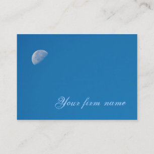 Moon Blue Sky Business Card Visitenkarte