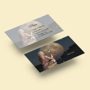 Moon Blume Business Card Visitenkarte