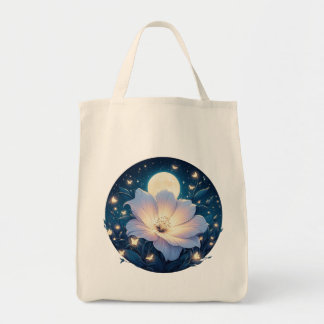 Moon Blume Design Tragetasche