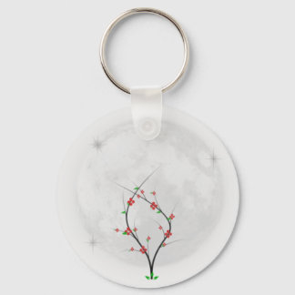 Moon Blume Schlüsselanhänger