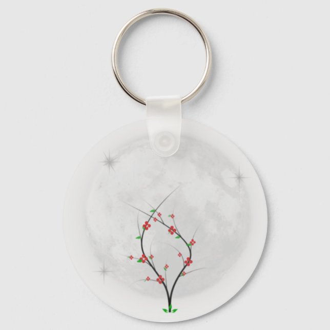 Moon Blume Schlüsselanhänger (Vorderseite)