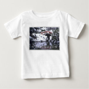 Moon Bridge & Pond im Winter   Seattle, Washington Baby T-shirt