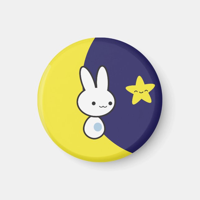 Moon Bunny Magnet (Vorne)