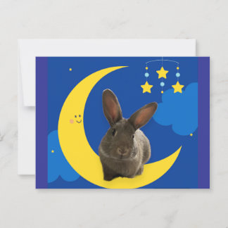 Moon Bunny Postkarte