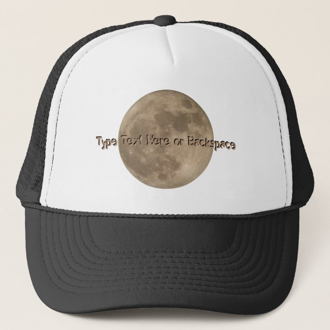 Moon Cap Personalisiert Full Moon Hats Trucker Cap Truckerkappe (Vorderseite)