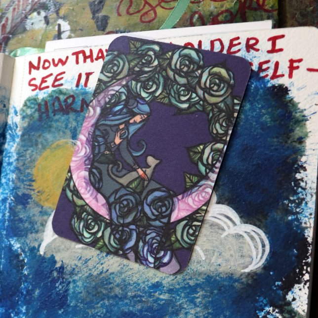 Moon Cat Goddess MoonChild Cats Mitteilungskarte (Von Creator hochgeladen)