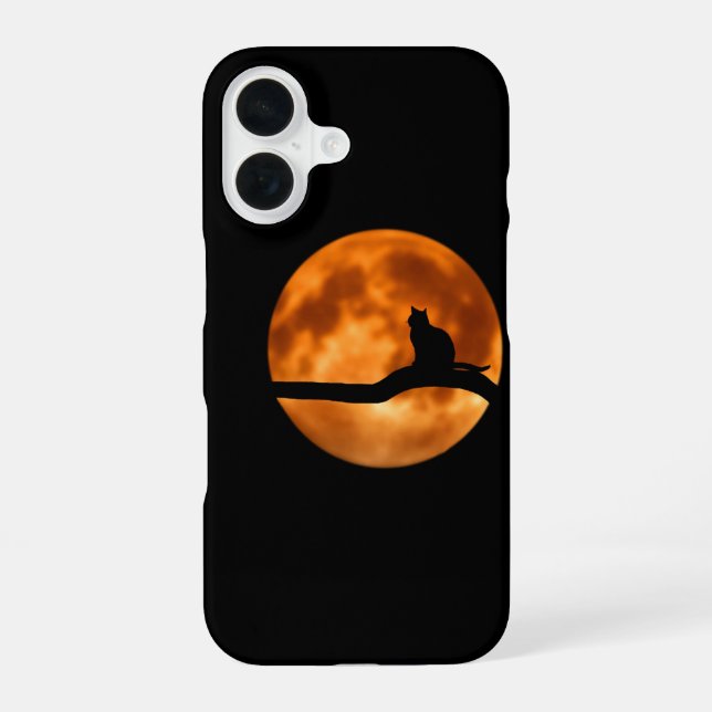 Moon Cat Phonecase iPhone 16 Hülle (Rückseite)