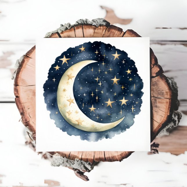Moon Celestial Baby Showstars Space Serviette (Von Creator hochgeladen)