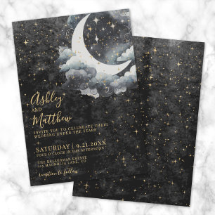 Moon Celestial Wedding Einladung