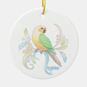 Moon Cheek Conure Keramik Ornament