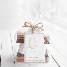 Moon Child | Boho Hippie Baby Shower Thank You Geschenkanhänger