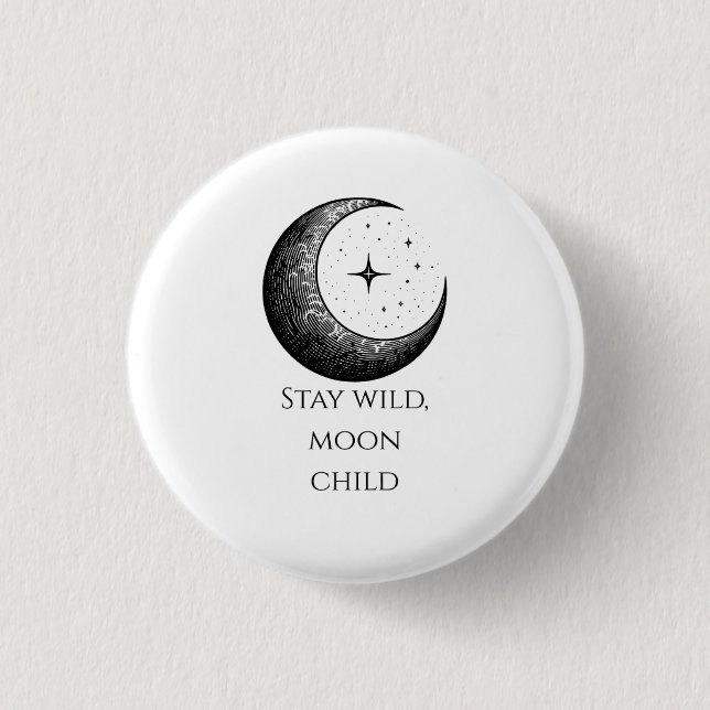 Moon Child Button (Vorderseite)