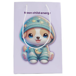 Moon Child Energy Dog Gift Bag Mittlere Geschenktüte
