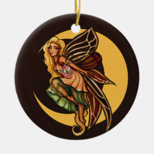 Moon Child Fairy Herbst Fairies MoonChild Keramik Ornament