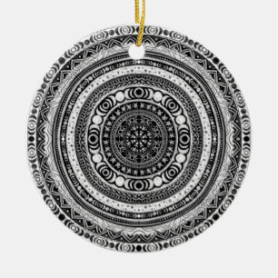 Moon Child Mandala Triple Moon Hexe Keramik Ornament