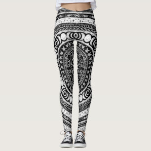 Moon Child Mandala Triple Moon Hexe Leggings
