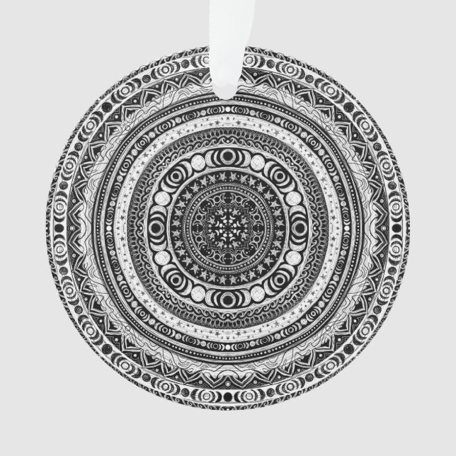 Moon Child Mandala Triple Moon Hexe Ornament (Vorderseite)