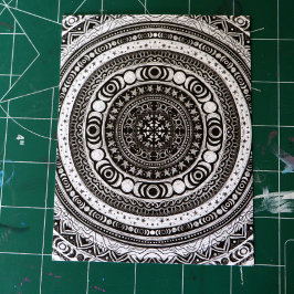 Moon Child Mandala Triple Moon Hexe Postkarte