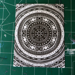Moon Child Mandala Triple Moon Hexe Postkarte