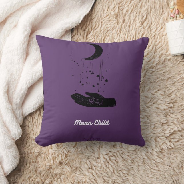 Moon Child Throw Pillow Kissen (Decke)