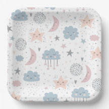 Moon Clouds Babydusche