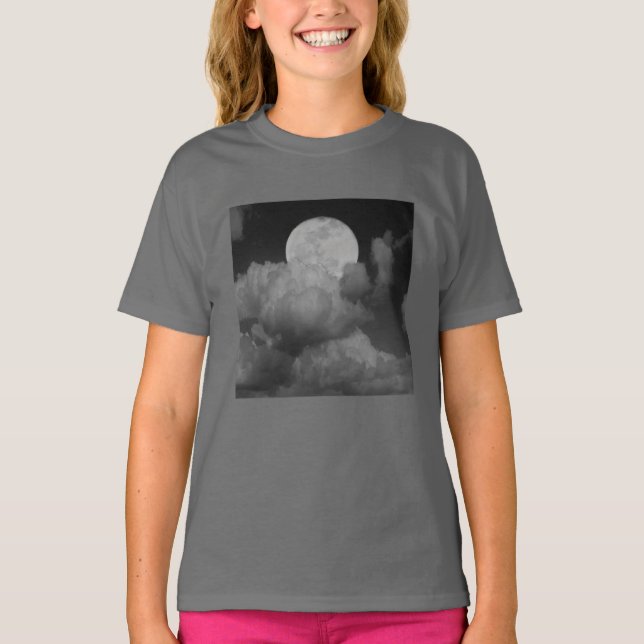 Moon & Clouds über Kansas T-Shirt (Vorderseite)
