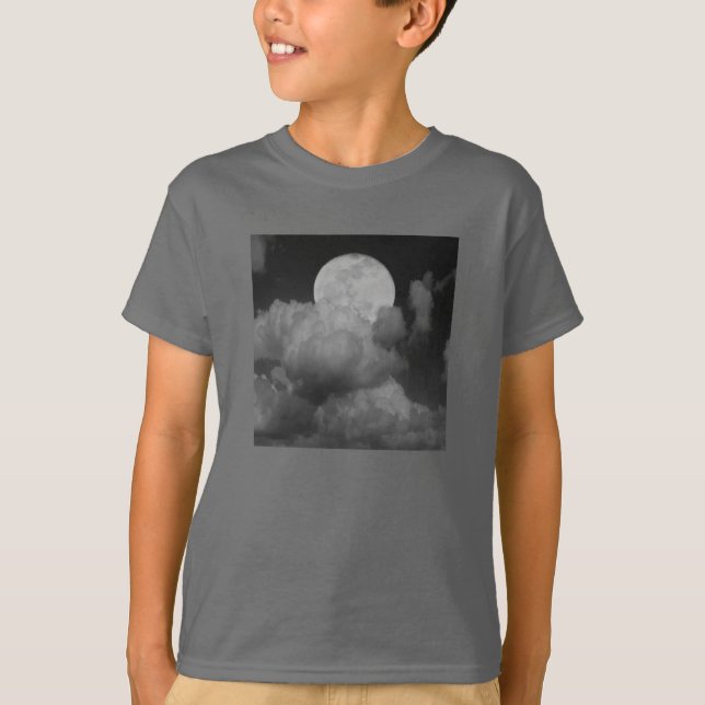 Moon & Clouds über Kansas T-Shirt (Vorderseite)