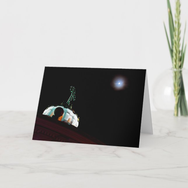 Moon & cross, Quito, Ecuador Karte (Vorderseite)