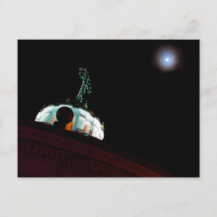 Moon & cross, Quito, Ecuador Postkarte