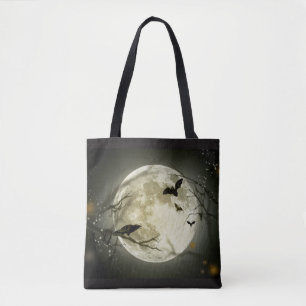 Moon & Crow Halloween Totentasche