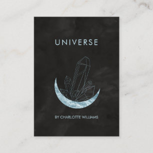  Moon Crystal Energy Healer Business Card Visitenkarte