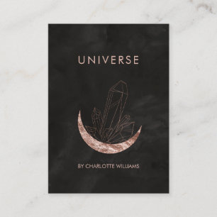 Moon Crystal Energy Healer Business Card Visitenkarte