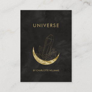  Moon Crystal Energy Healer Business Card Visitenkarte