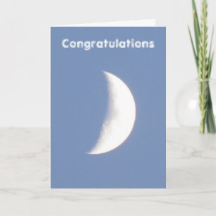 Moon Customizable Congratulations Card Karte