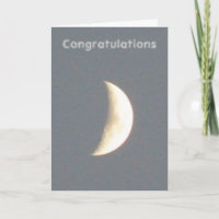 Moon Customizable Verlobung Card