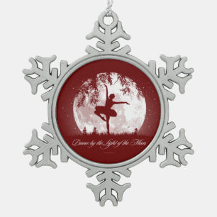 Moon Dance Schneeflocken Zinn-Ornament
