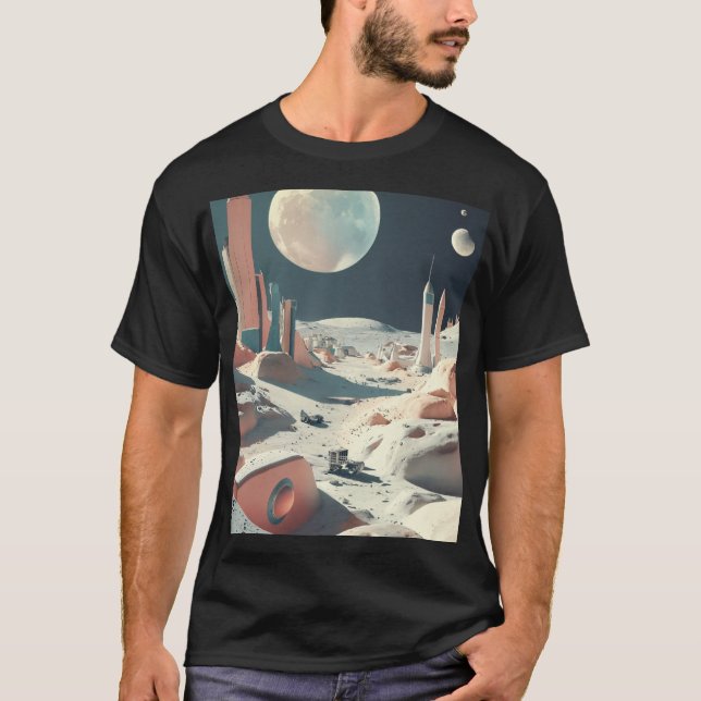 Moon Design T - Shirt - Stilvoll und komfortabel i (Vorderseite)