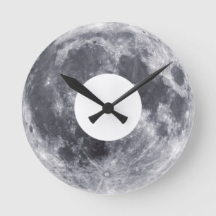 Moon Donut      Runde Wanduhr
