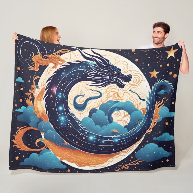 moon dragon blanket fleecedecke (Beispiel)