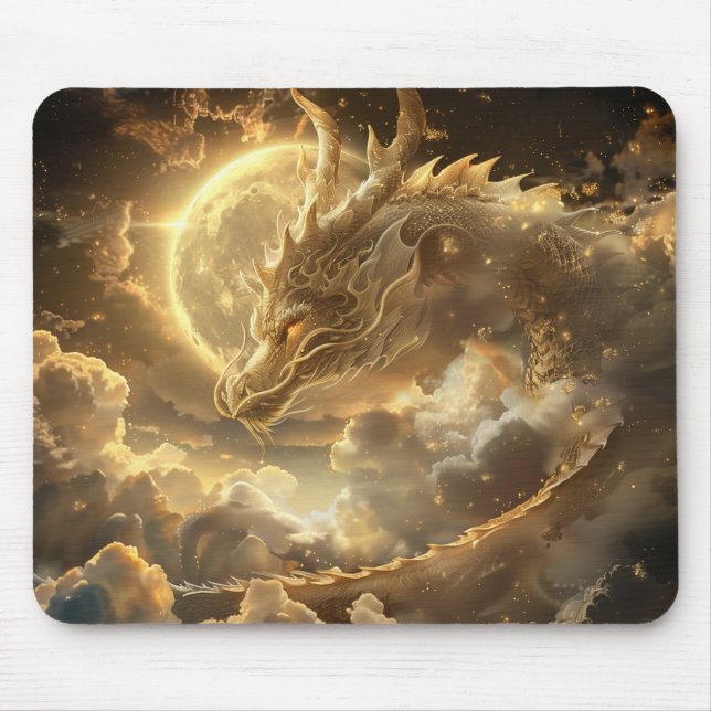 Moon Dragon Mouse Pad Mousepad (Vorne)