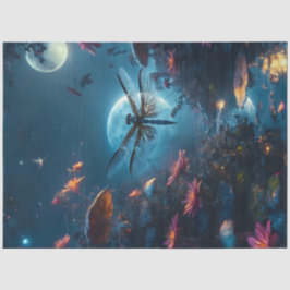 Moon Dragonfly Seidenpapier