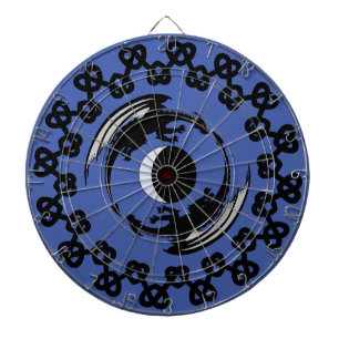 Moon Dragons Fantasy Design Dartboard Dartscheibe