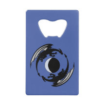 Moon Dragons Fantasy Design Kreditkarte Flasche Op