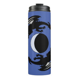 Moon Dragons Fantasy Design Thermal Tumbler Thermosbecher
