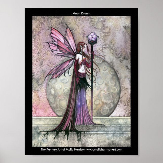 Moon Dream Fairy Poster von Molly Harrison (Vorne)